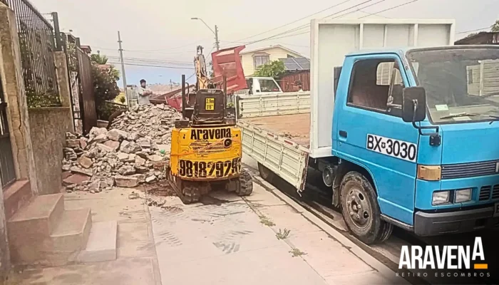 Retiros escombros V Región San antonio, Cartagena, San Sebastian, El Tabo, Las Cruces, El quisco, Algarrobo.