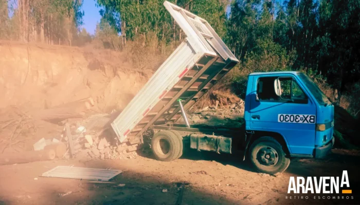Retiros escombros V Región San antonio, Cartagena, San Sebastian, El Tabo, Las Cruces, El quisco, Algarrobo.