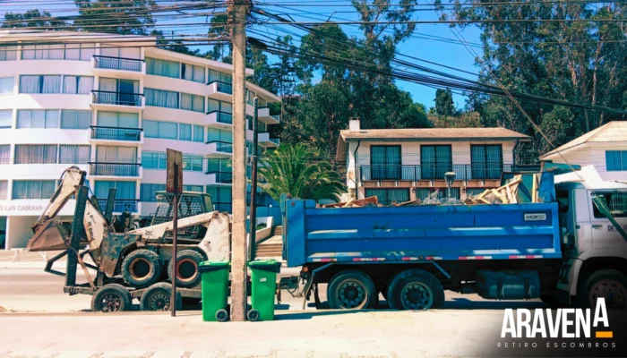Retiros escombros V Región San antonio, Cartagena, San Sebastian, El Tabo, Las Cruces, El quisco, Algarrobo.